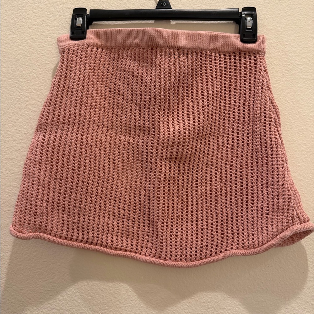 Venroy Knit Set Pink Top L Skirt M Matching Set From Australia - Picture 5 of 13